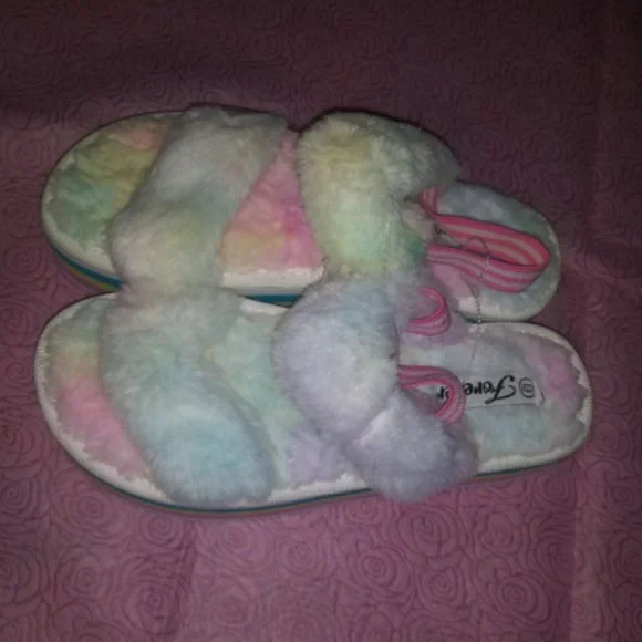SOLD-pastel Rainbow Platform Sandals - Picture 4 of 7